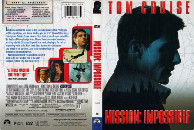 Mission: Impossible DVD movie collectible [Barcode 097360420449] - Main Image 2