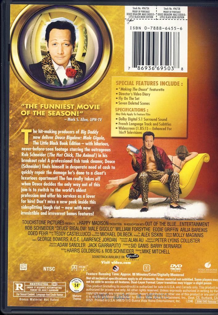 Deuce Bigalow: European Gigolo DVD movie collectible [Barcode 043396156081] - Main Image 2