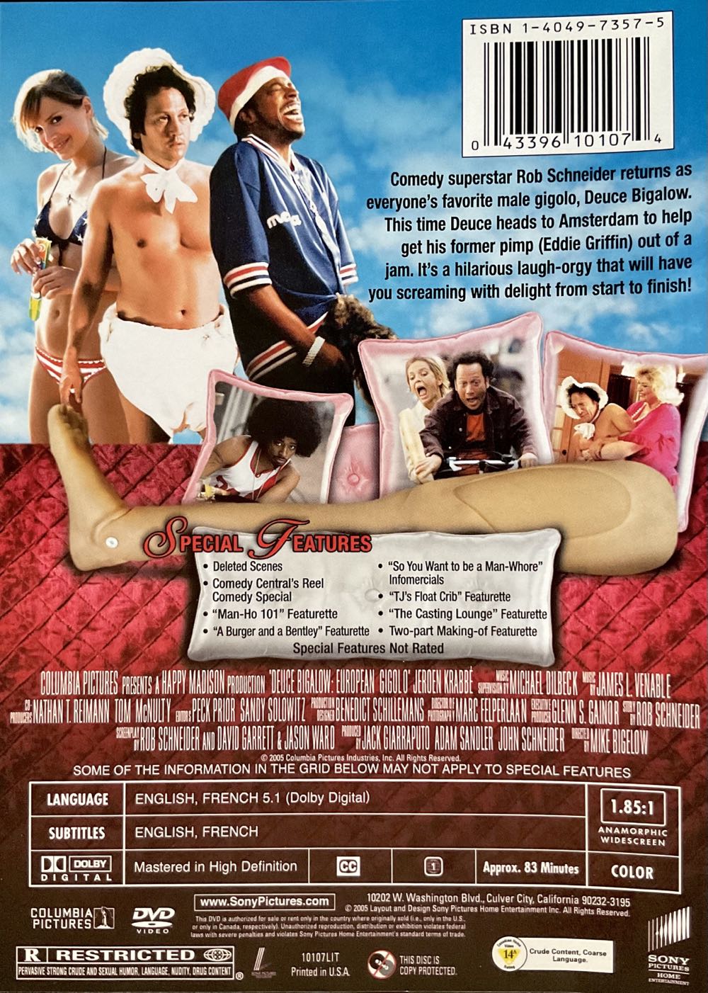 Deuce Bigalow: European Gigolo DVD movie collectible [Barcode 043396156081] - Main Image 3