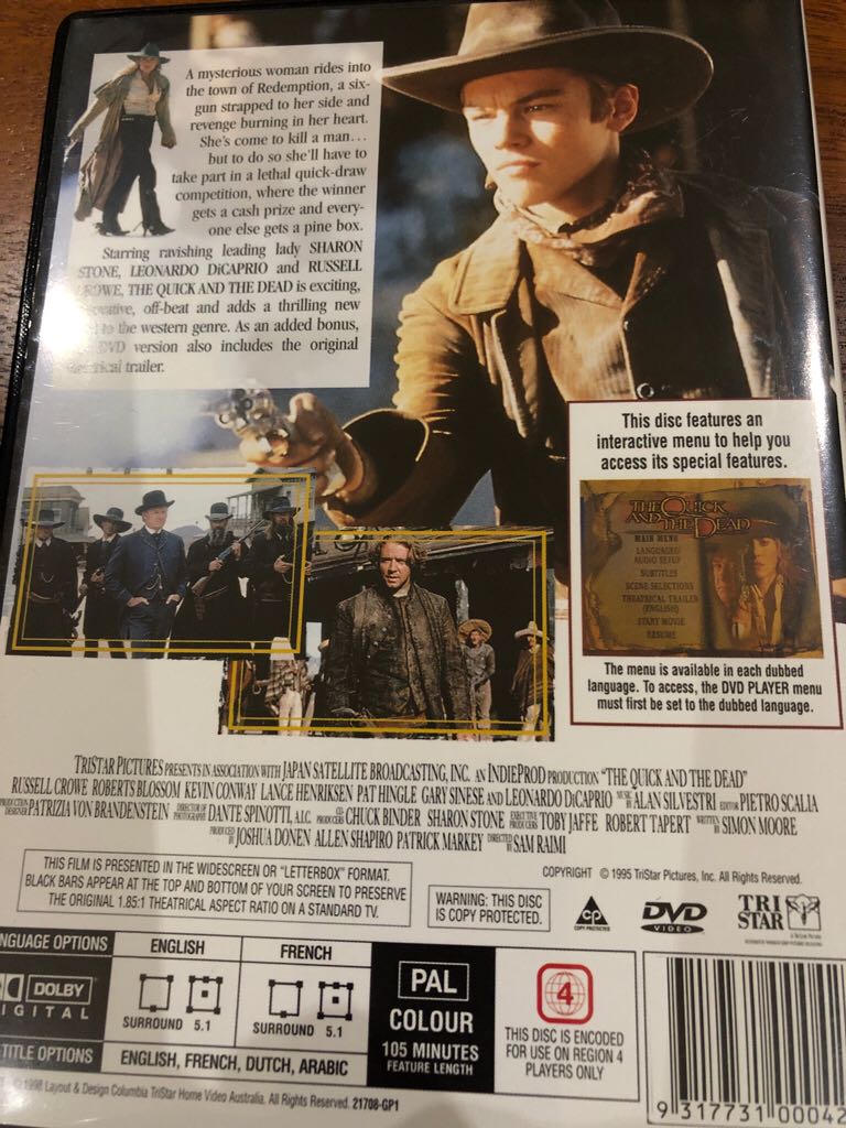 Quick and the Dead, The DVD movie collectible [Barcode 9317731000423] - Main Image 2