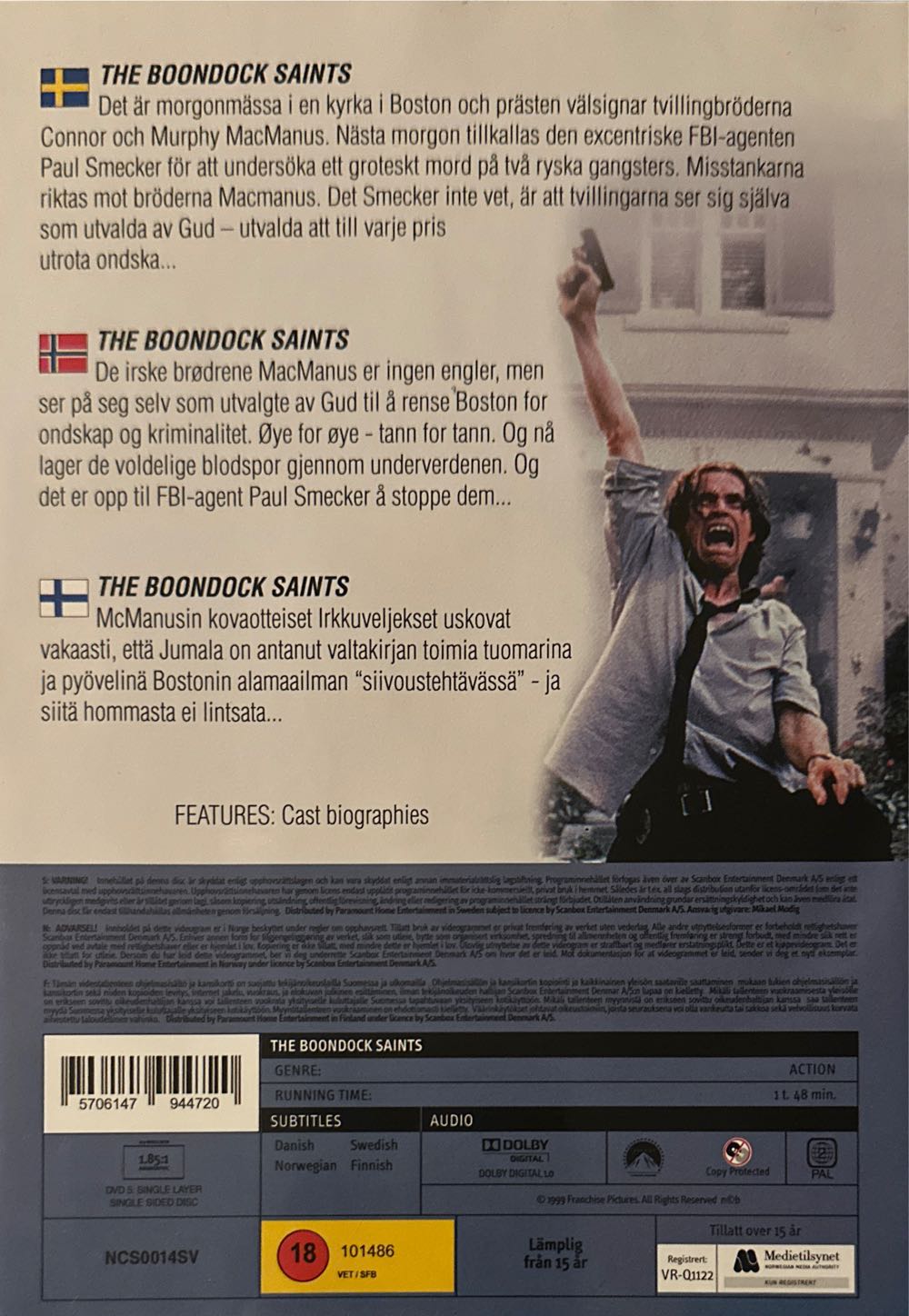 The Boondock Saints DVD movie collectible [Barcode 5706147944720] - Main Image 2
