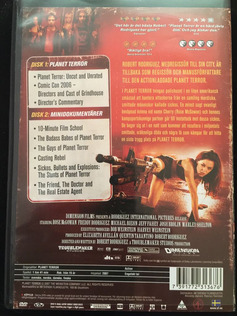 Planet Terror DVD movie collectible [Barcode 7391772313676] - Main Image 2