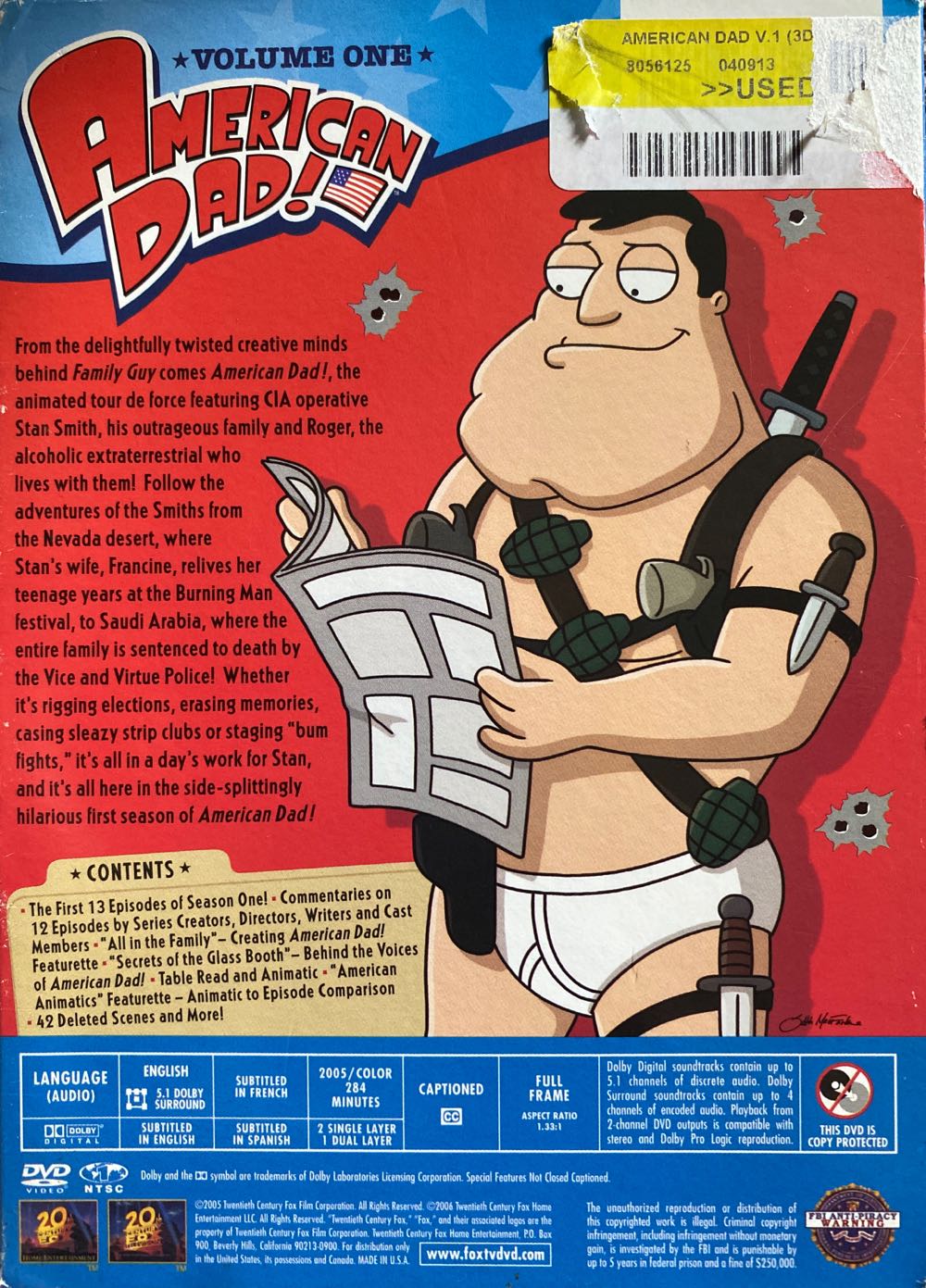 American Dad - Vol. 1 DVD movie collectible [Barcode 024543240600] - Main Image 2