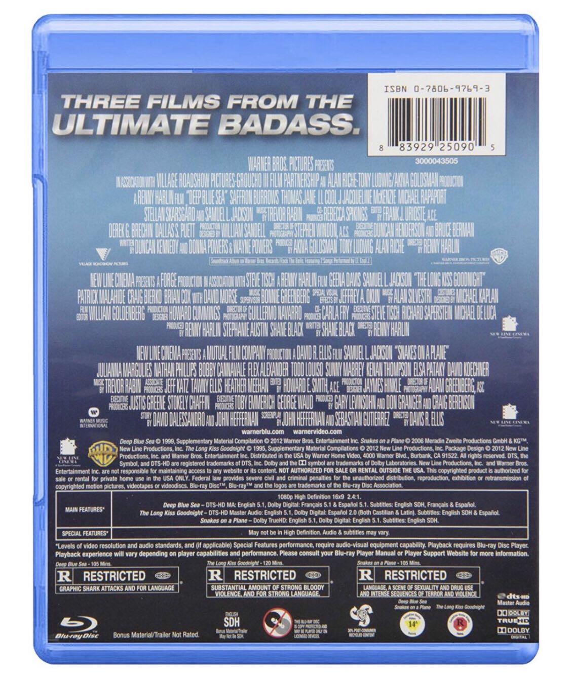 Deep Blue Sea Blu-ray movie collectible [Barcode 0883929118670] - Main Image 4