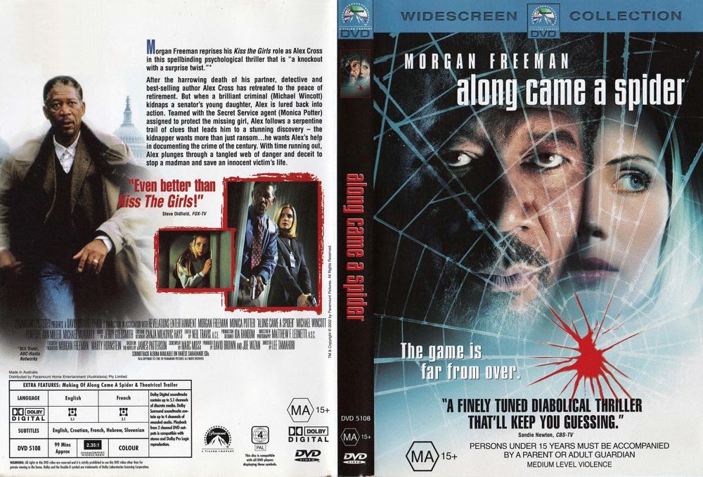 Along Came a Spider DVD movie collectible [Barcode 09736336514] - Main Image 2