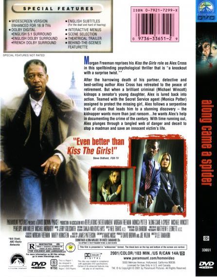 Along Came a Spider DVD movie collectible [Barcode 7391658777639] - Main Image 2