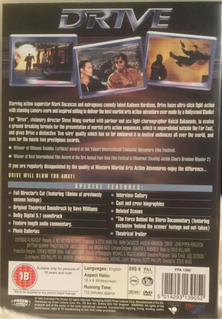 Drive VHS movie collectible [Barcode 5014293139052] - Main Image 2