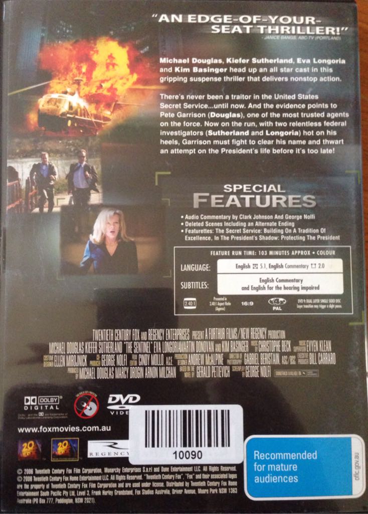 The Sentinel DVD movie collectible - Main Image 2