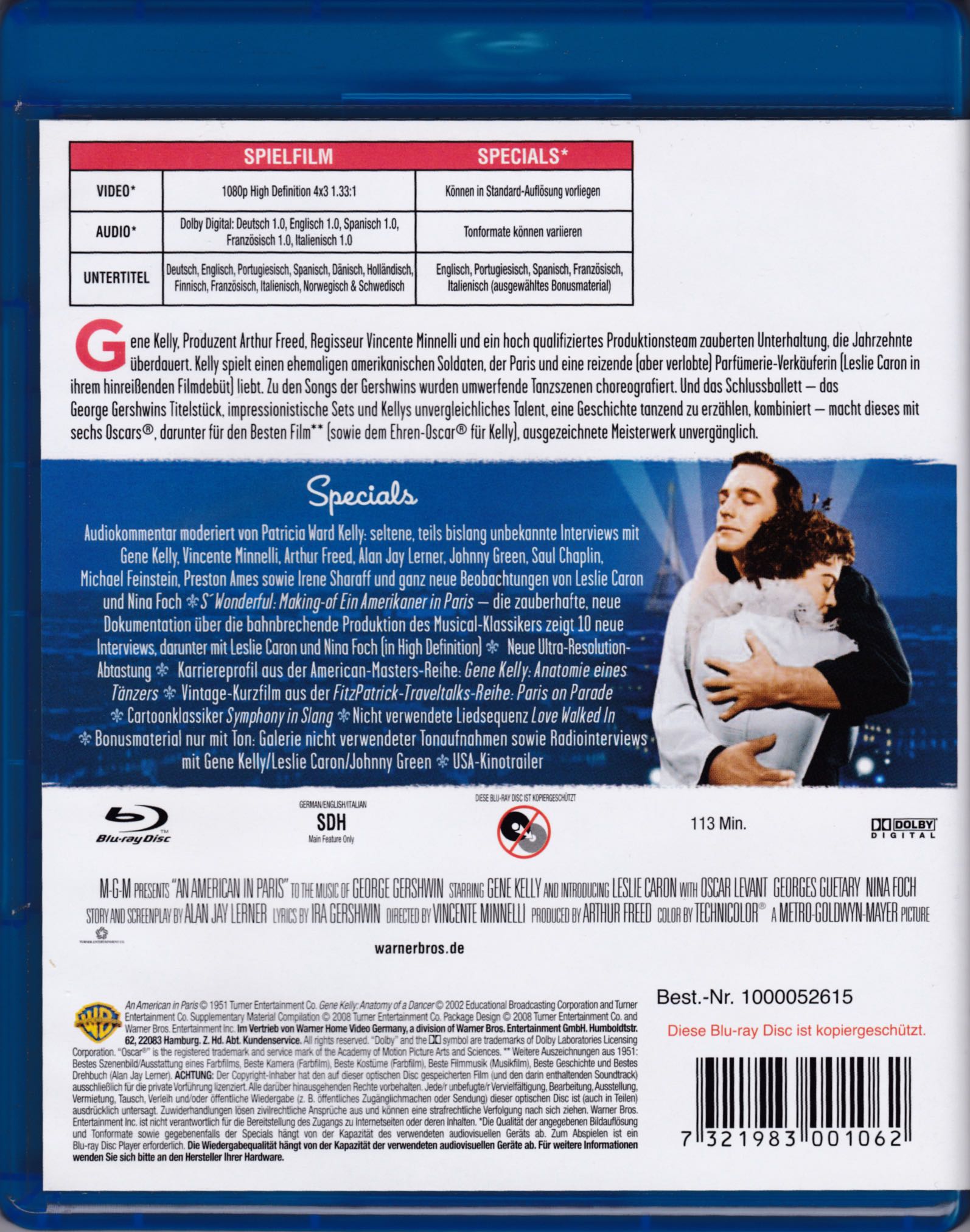 American in Paris, An Blu-ray movie collectible [Barcode 7321983001062] - Main Image 2