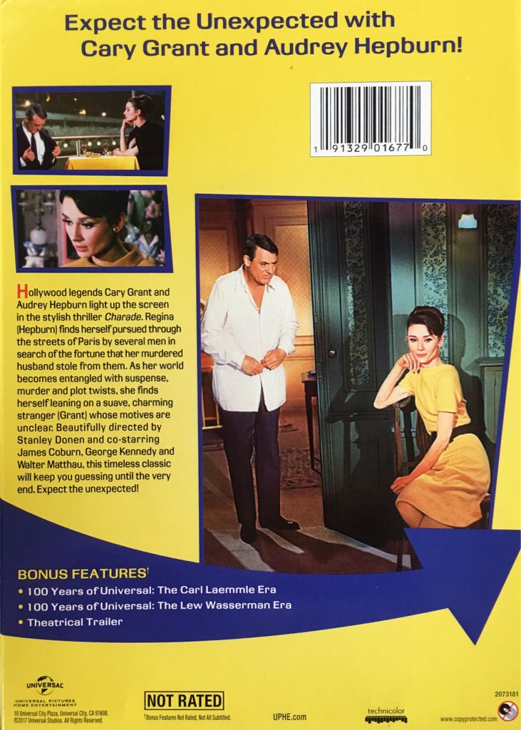 Charade DVD movie collectible [Barcode 191329016770] - Main Image 2