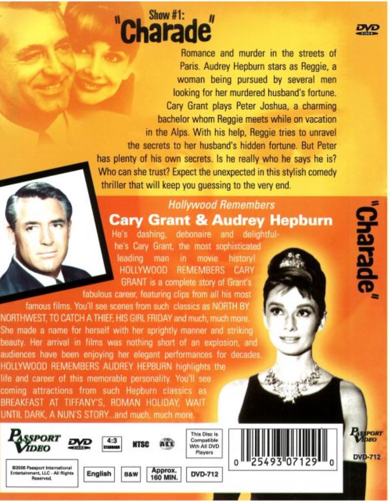 Charade DVD movie collectible [Barcode 9780778611530] - Main Image 2