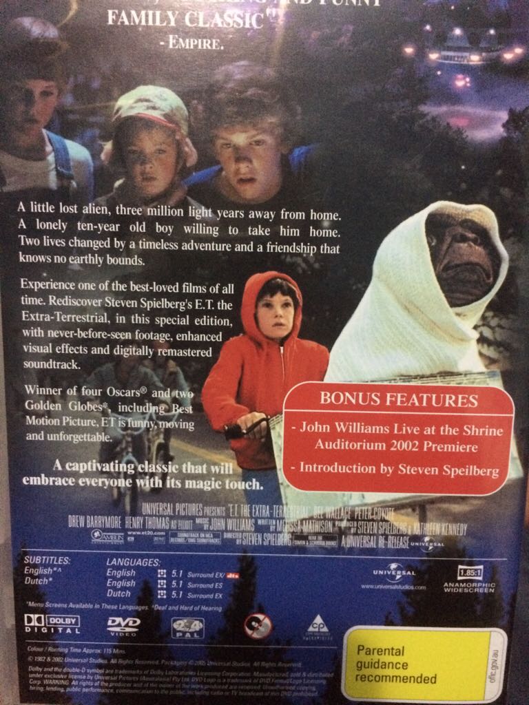 E.T. DVD movie collectible [Barcode 5050582810363] - Main Image 2