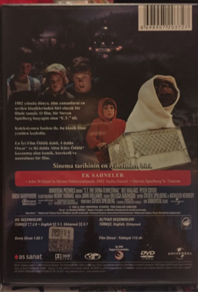 E.T. DVD movie collectible [Barcode 8698907203727] - Main Image 2