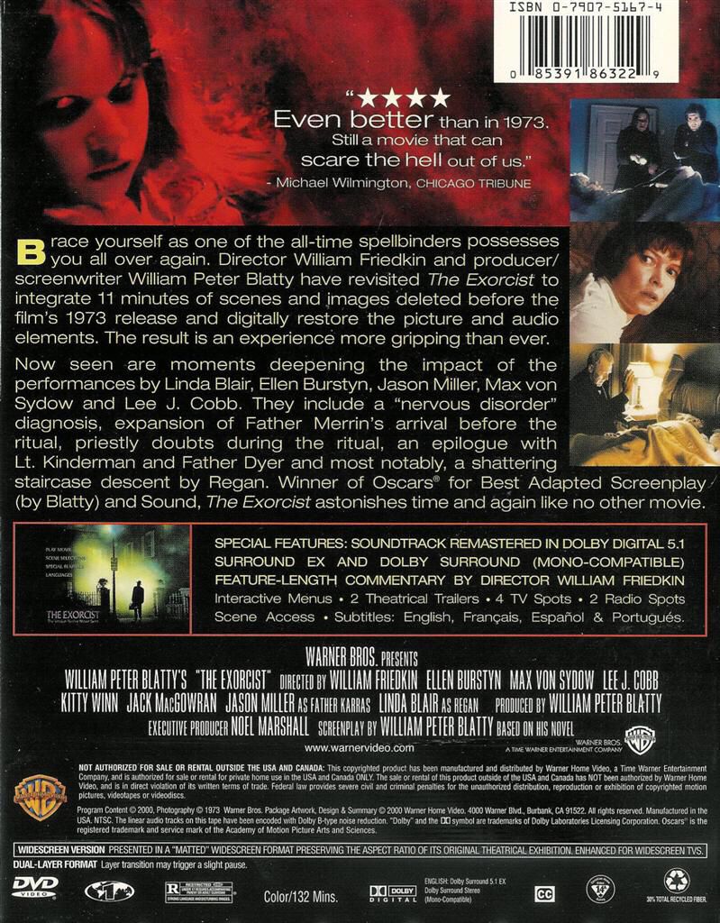 The Exorcist VHS movie collectible [Barcode 085391617631] - Main Image 2
