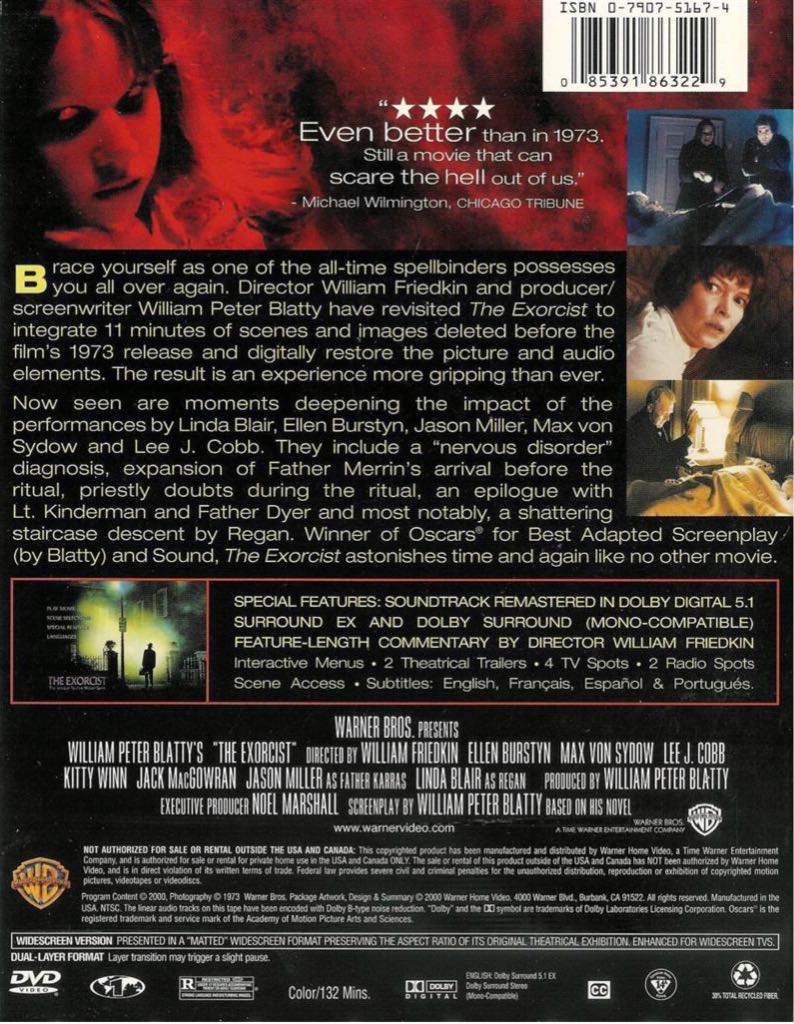 Exorcist, The DVD movie collectible [Barcode 7321931186322] - Main Image 2