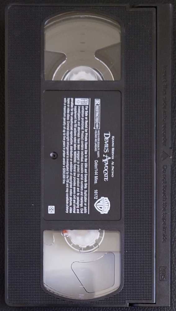 Devils Advocate VHS movie collectible [Barcode 085391617235] - Main Image 3