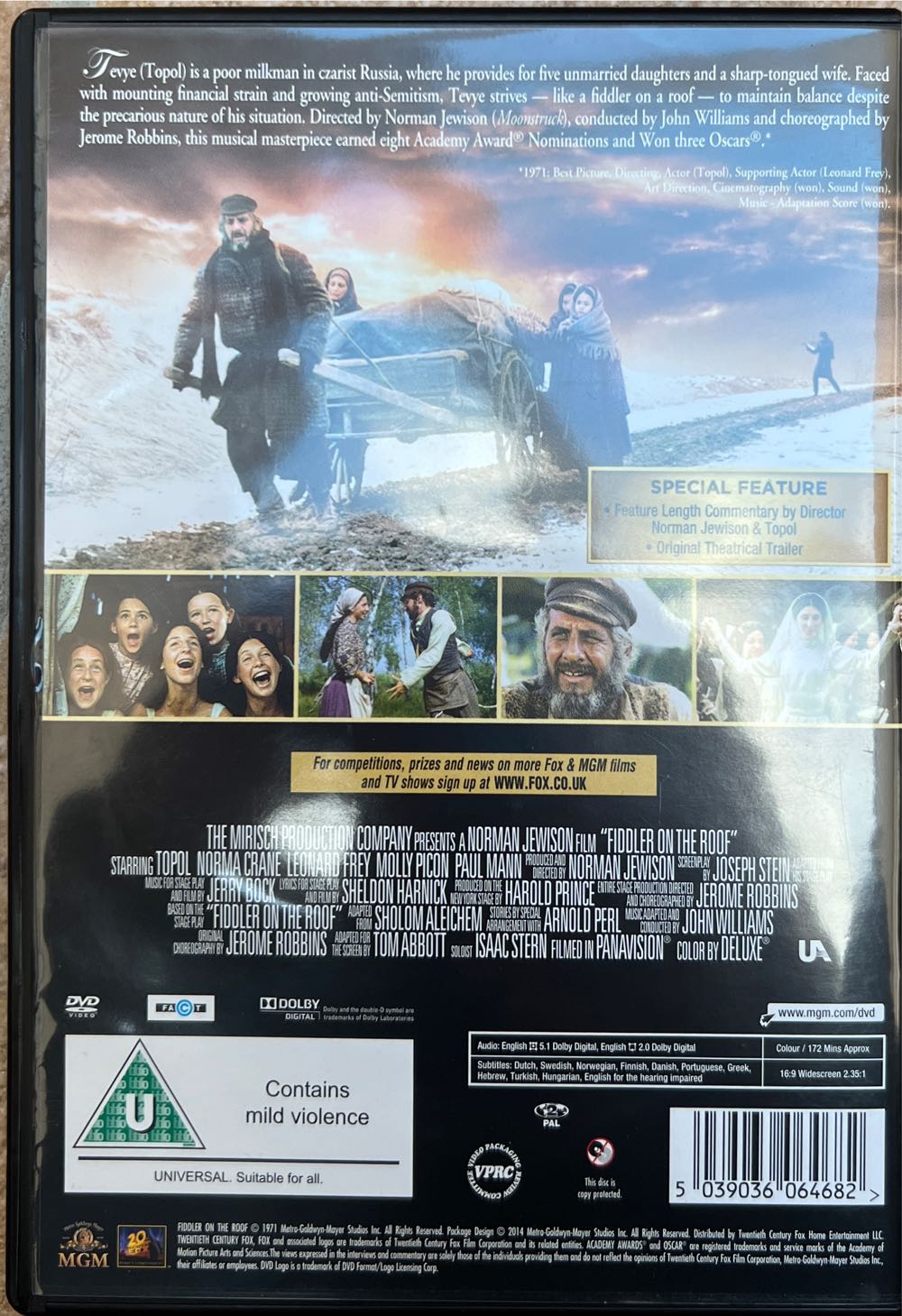 Fiddler on the Roof Digital Copy movie collectible [Barcode 5039036064682] - Main Image 2