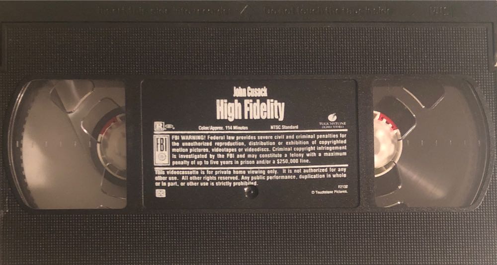 High Fidelity VHS movie collectible [Barcode 786936137088] - Main Image 3