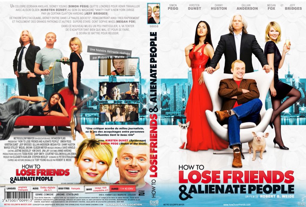 How to Lose Friends and Alienate People DVD movie collectible [Barcode 883904135609] - Main Image 2