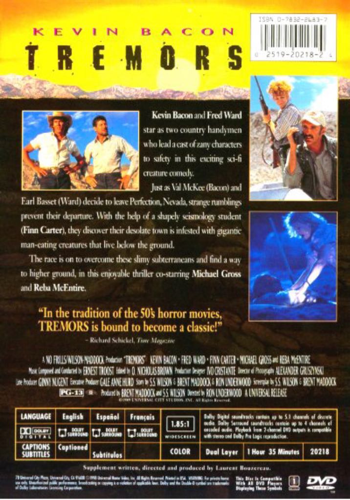Tremors Digital Copy movie collectible [Barcode 06196479] - Main Image 2