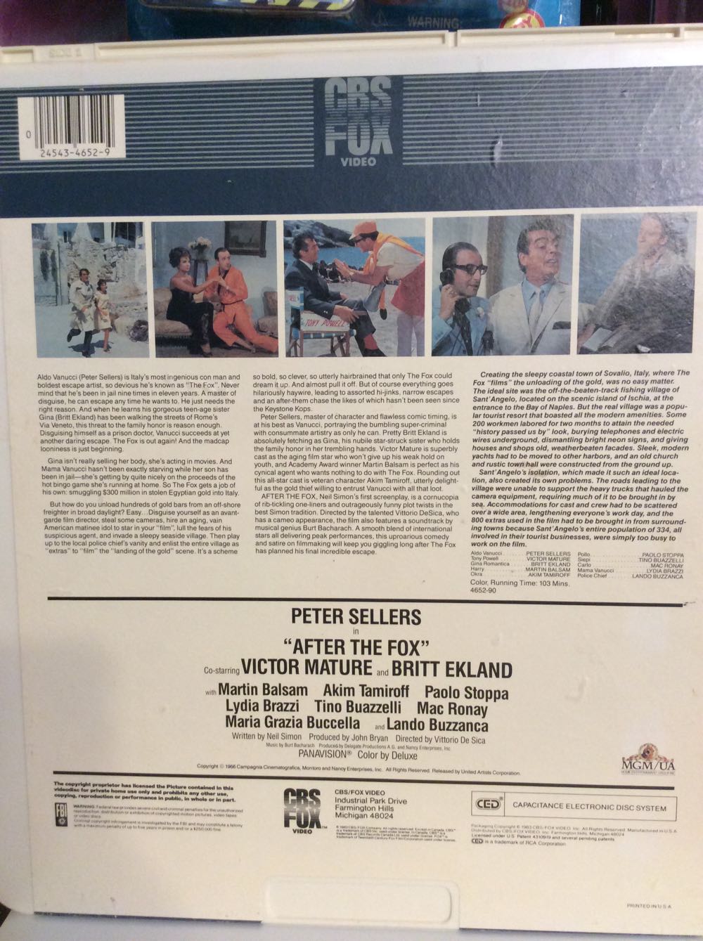 After the Fox CED movie collectible [Barcode 024543465294] - Main Image 2