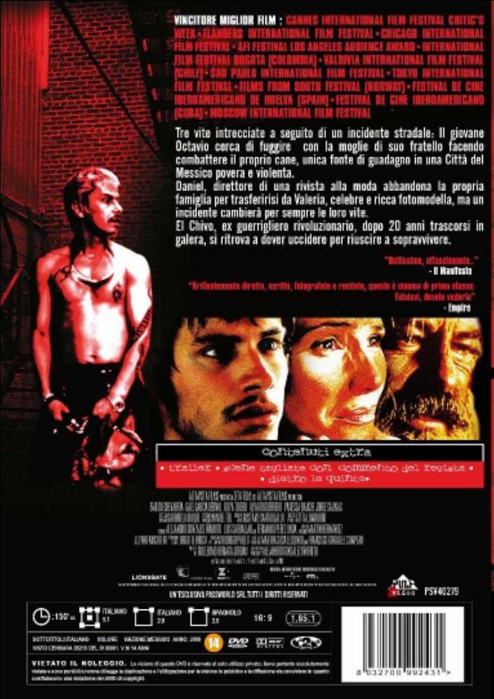 Amores Perros DVD movie collectible [Barcode 8031179919918] - Main Image 2