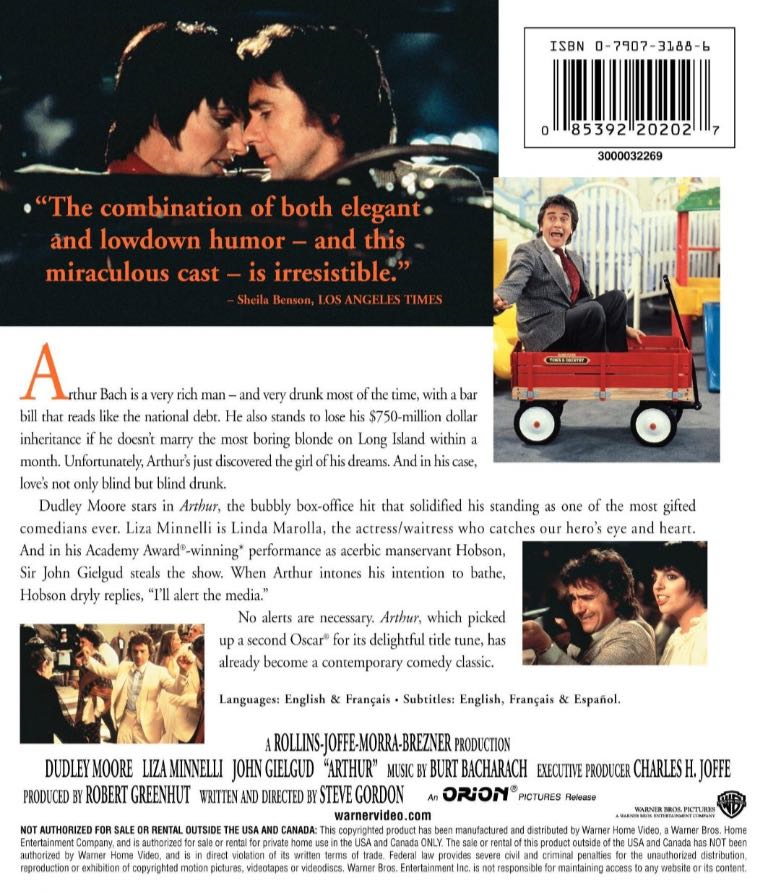 Arthur DVD movie collectible [Barcode 085392202027] - Main Image 2