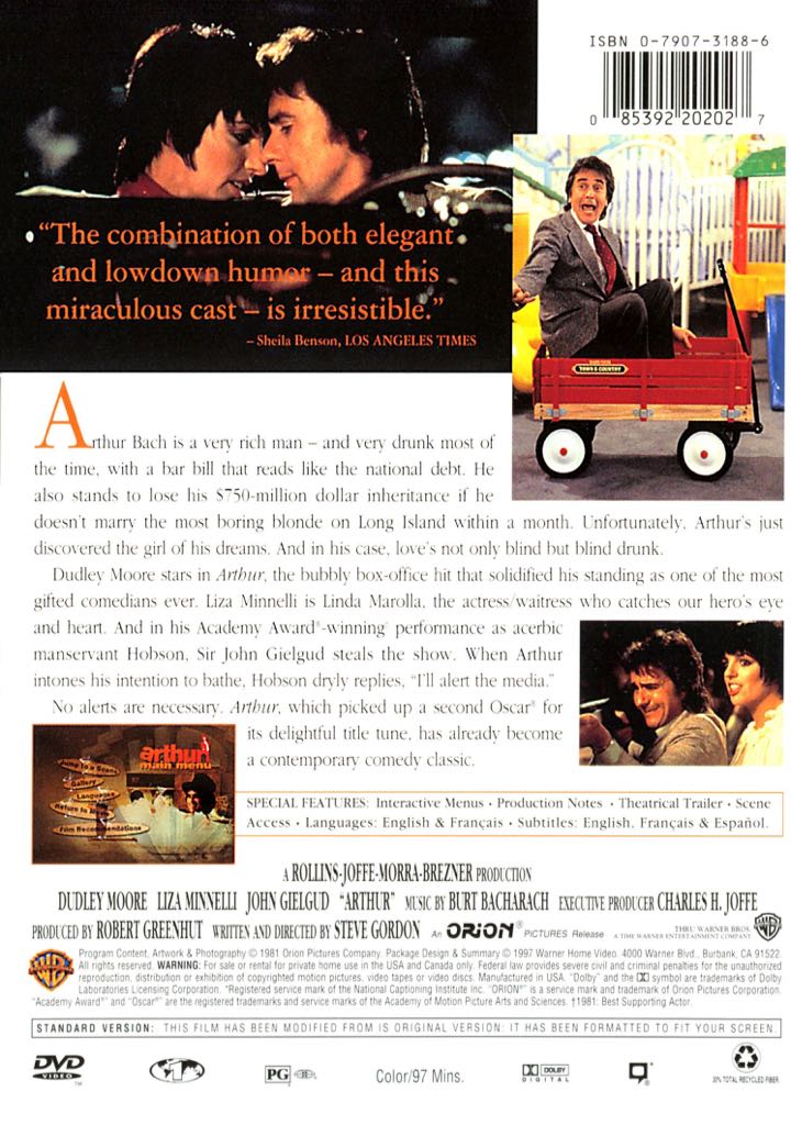 Arthur DVD movie collectible - Main Image 2