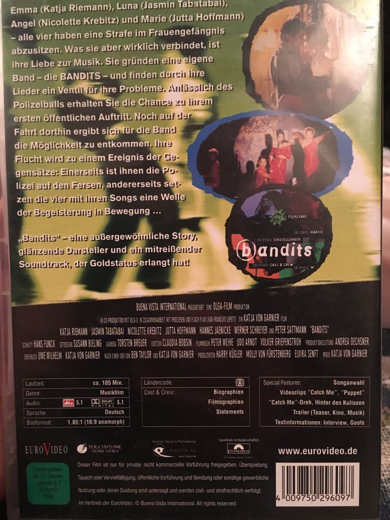 Bandits DVD movie collectible [Barcode 4009750296097] - Main Image 2