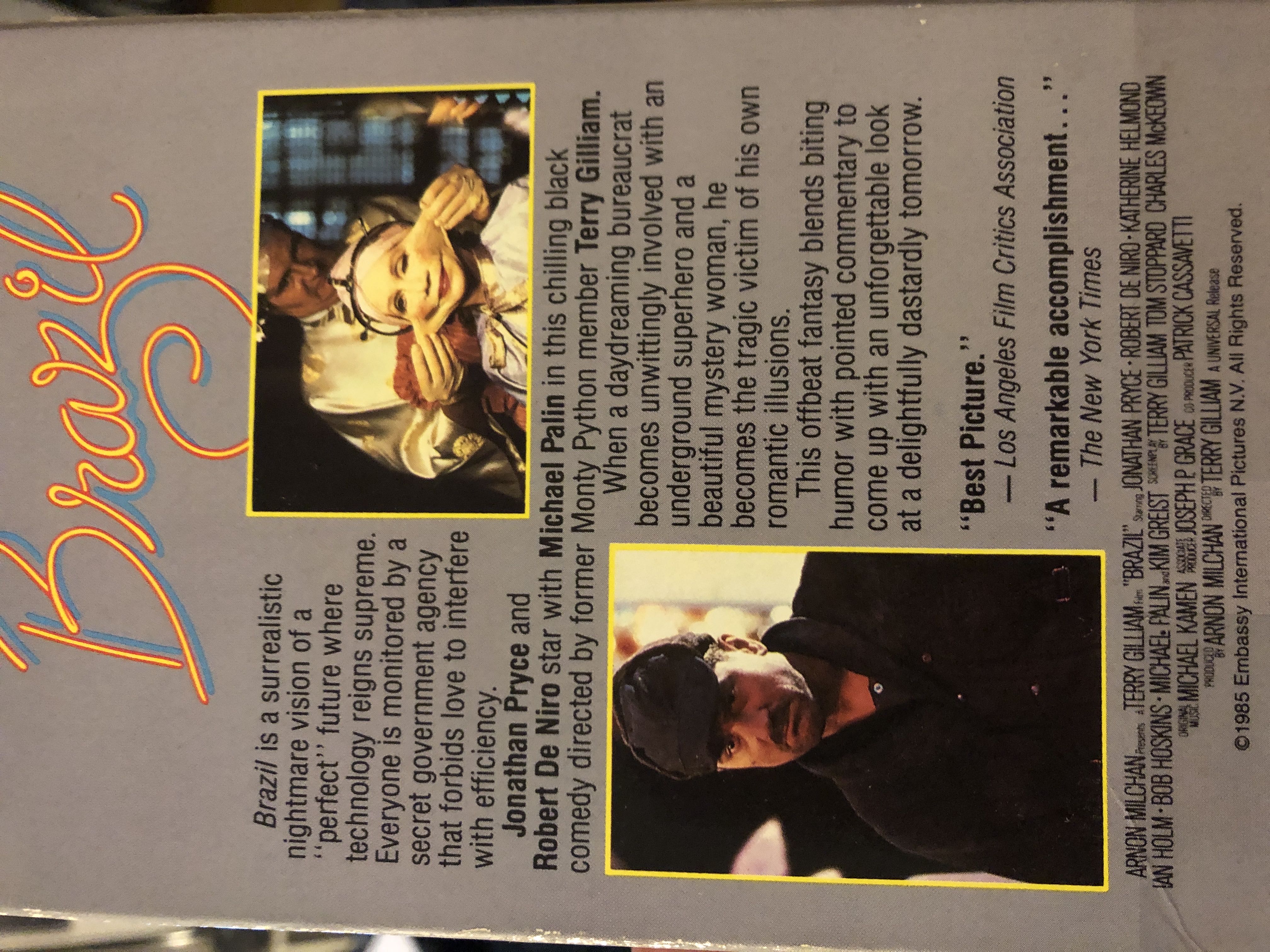 Brazil VHS movie collectible [Barcode 096898017138] - Main Image 2