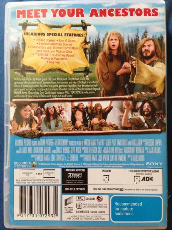 Year One (2009) DVD DVD movie collectible [Barcode 9317731072932] - Main Image 2