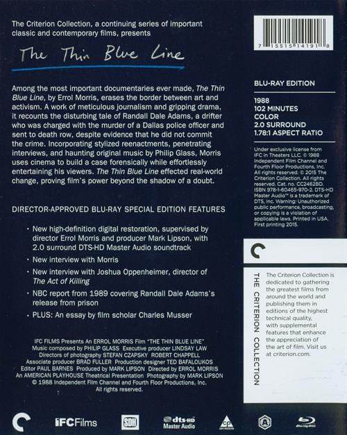 The Thin Blue Line Digital Copy movie collectible [Barcode 5060034573135] - Main Image 2