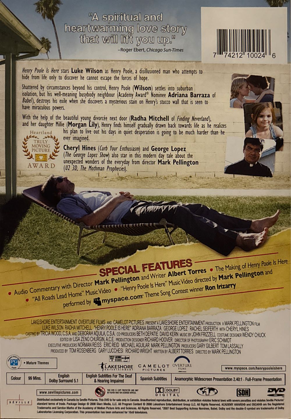 Henry Poole is Here DVD movie collectible [Barcode 774212100246] - Main Image 2