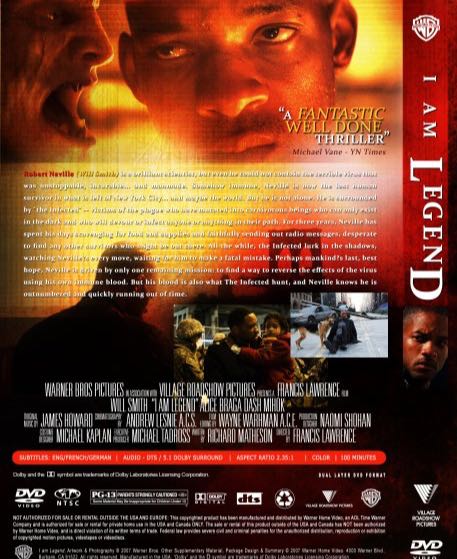 I Am Legend DVD movie collectible [Barcode 7321925010886] - Main Image 2