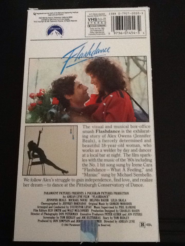 Flashdance VHS movie collectible [Barcode 097360145434] - Main Image 2