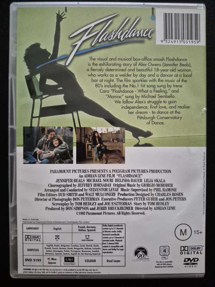 Flashdance DVD movie collectible [Barcode 9324915051959] - Main Image 2