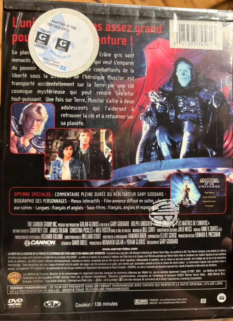 Les Maîtres De L’Univers  (Masters of the Universe) DVD movie collectible [Barcode 085393745813] - Main Image 2