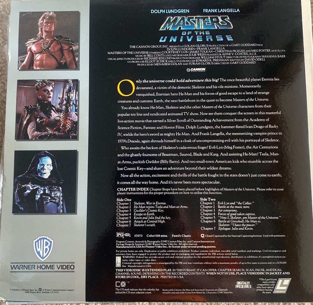 Masters Of The Universe DVD movie collectible [Barcode 3027583707383] - Main Image 2