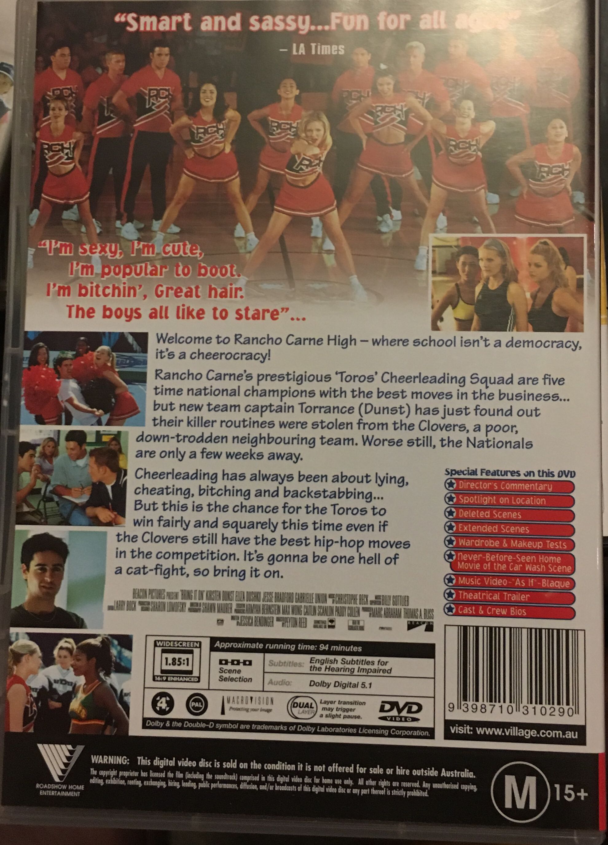 Bring It On DVD movie collectible [Barcode 4391716310290] - Main Image 2