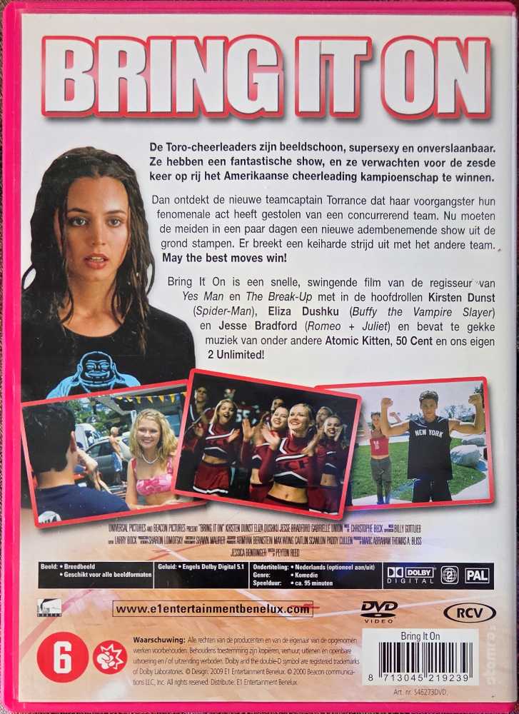 Bring It On DVD movie collectible [Barcode 8713045219239] - Main Image 2