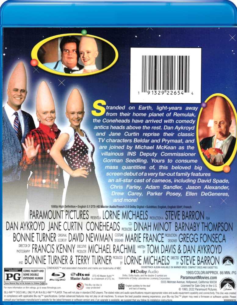 Coneheads DVD movie collectible [Barcode 097363287421] - Main Image 2