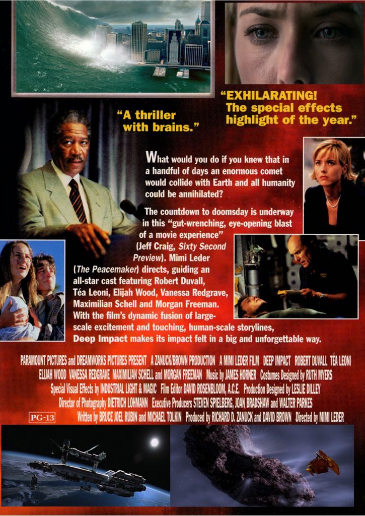 Deep Impact DVD movie collectible [Barcode 097360533767] - Main Image 2