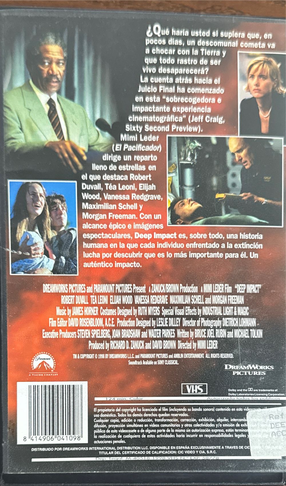 Deep Impact VHS movie collectible [Barcode 8414906041098] - Main Image 2