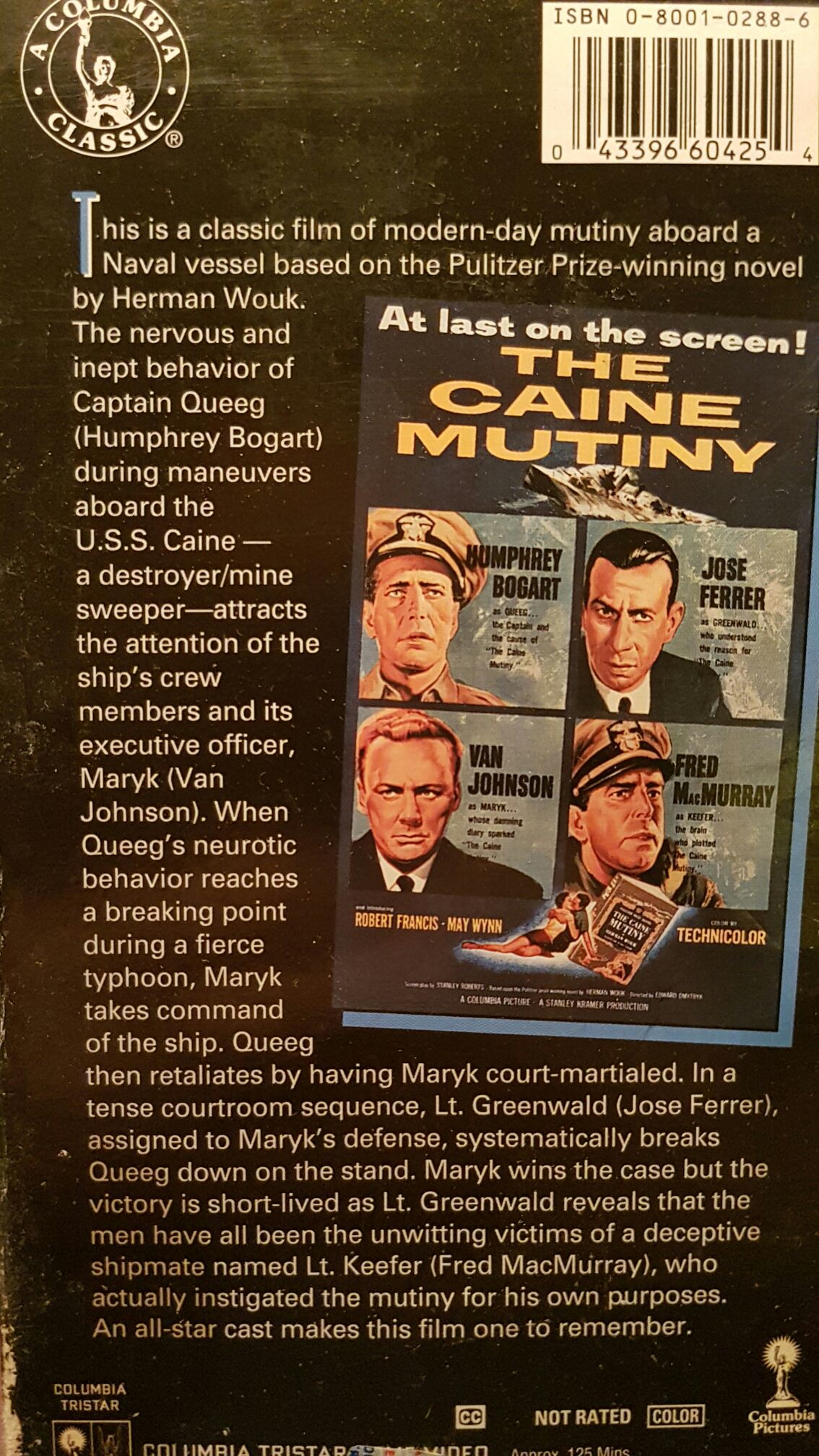 Caine Mutiny,The (1954) VHS movie collectible [Barcode 043396604254] - Main Image 2