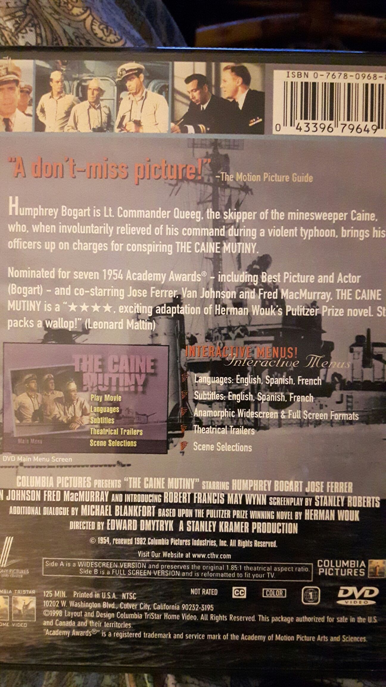 The Caine Mutiny DVD movie collectible - Main Image 2