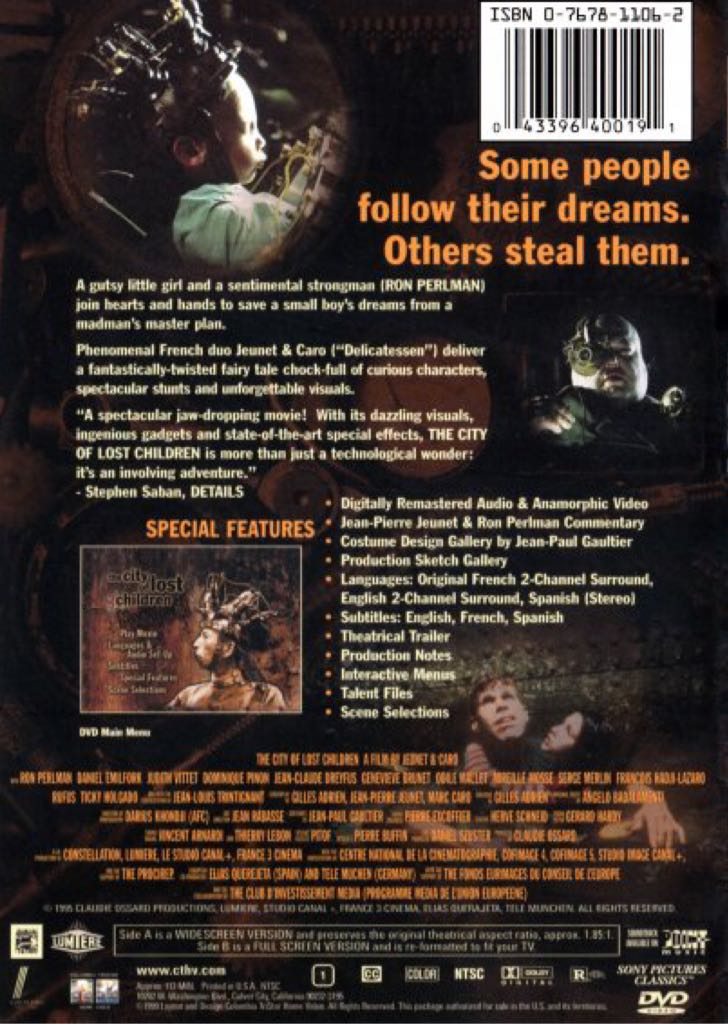 The City Of Lost Children 4K Ultra HD movie collectible [Barcode 5050582426236] - Main Image 2