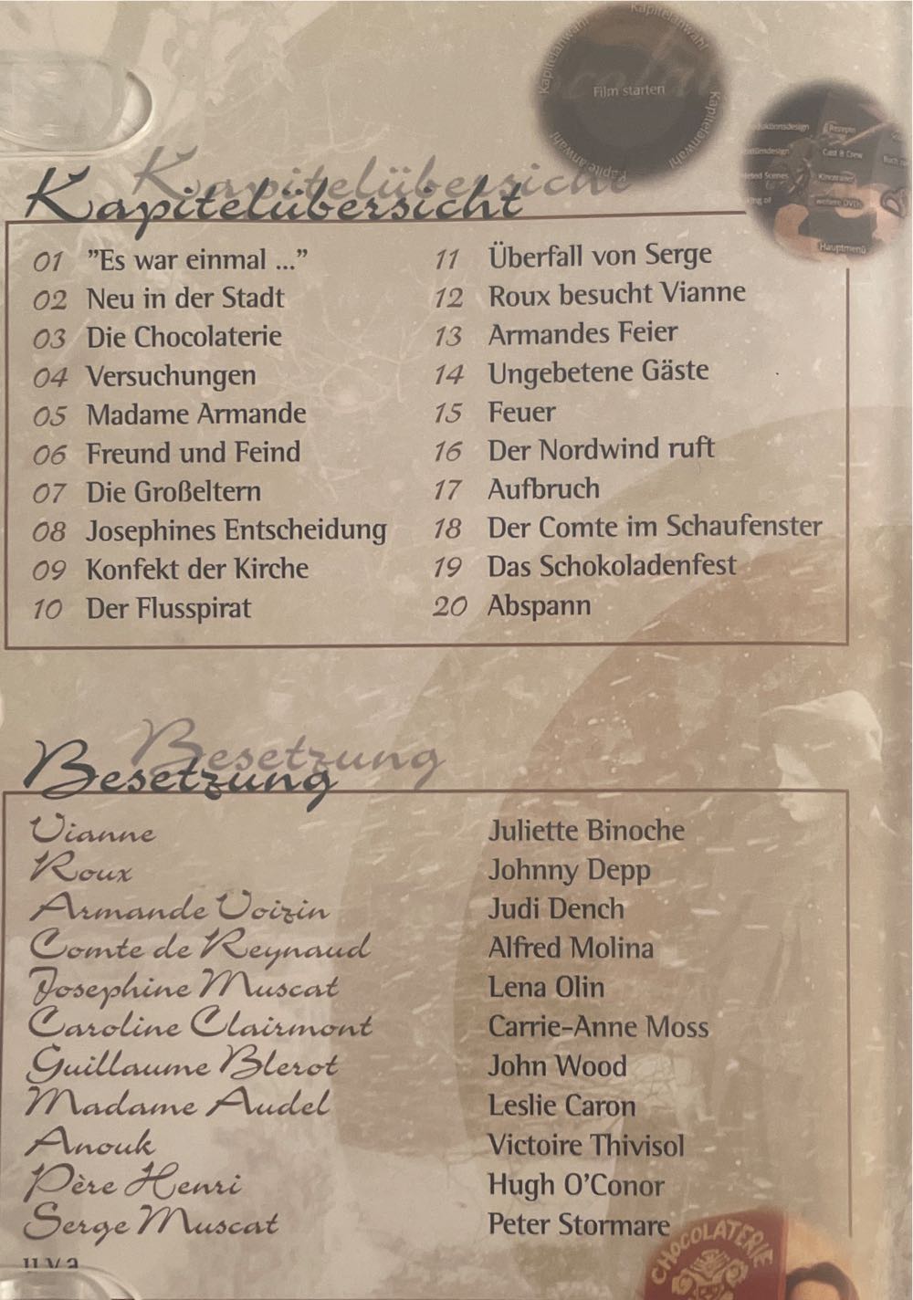 Chocolat DVD movie collectible [Barcode 4009750243800] - Main Image 4