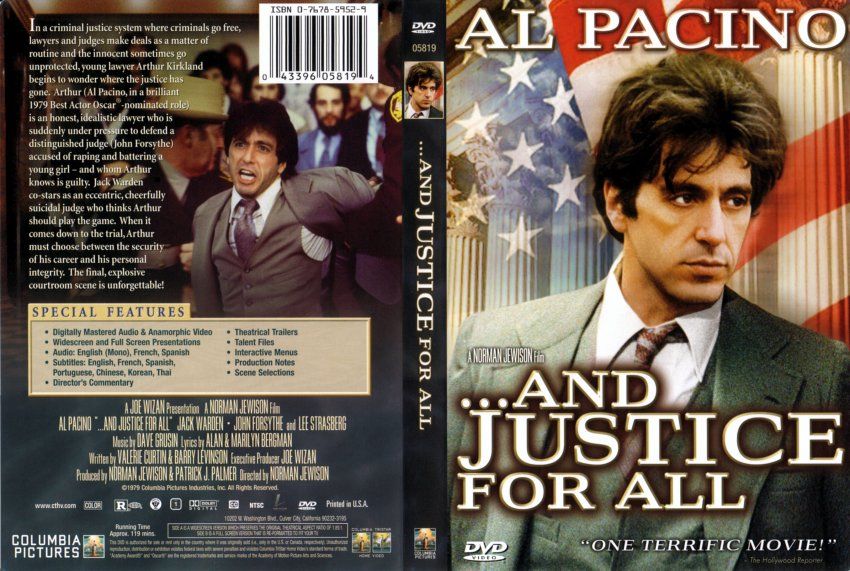 …and Justice for All (W/Insert) DVD movie collectible [Barcode 043396058194] - Main Image 2