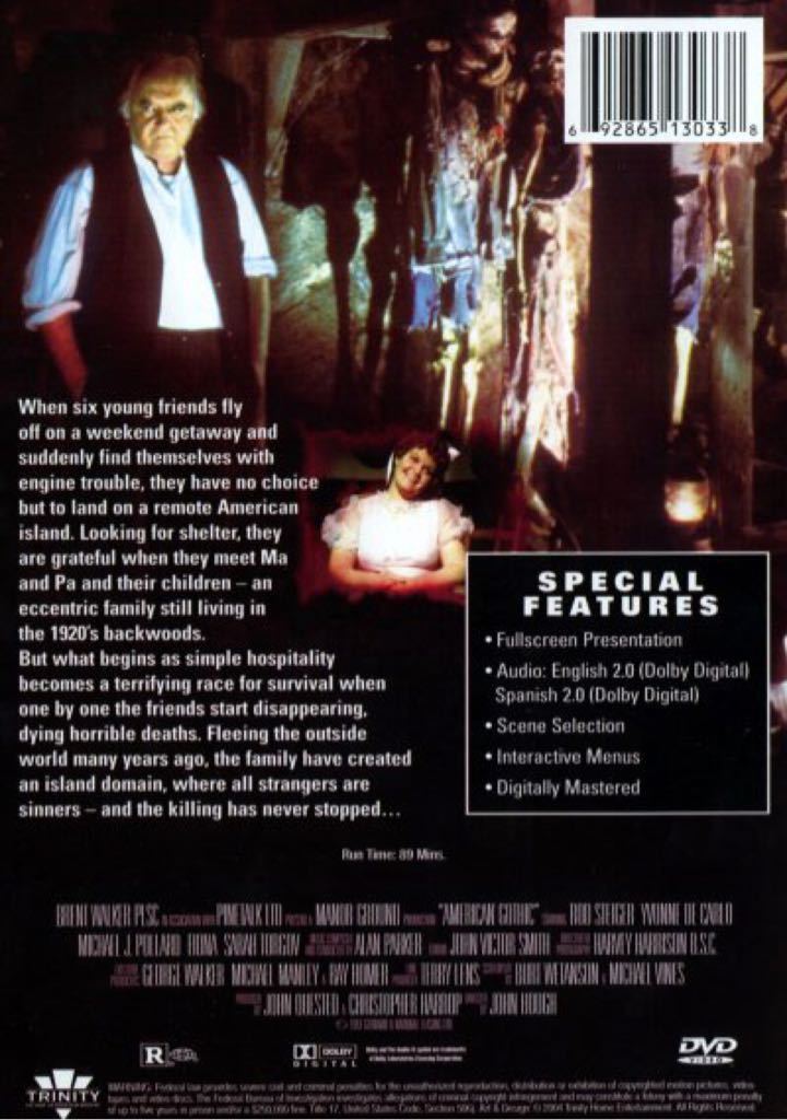 American Gothic DVD movie collectible [Barcode 625712522499] - Main Image 2