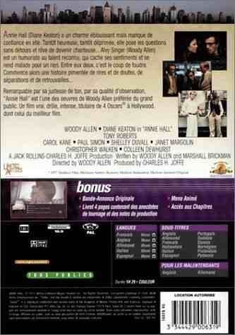 Annie Hall DVD movie collectible [Barcode 5050070002799] - Main Image 2